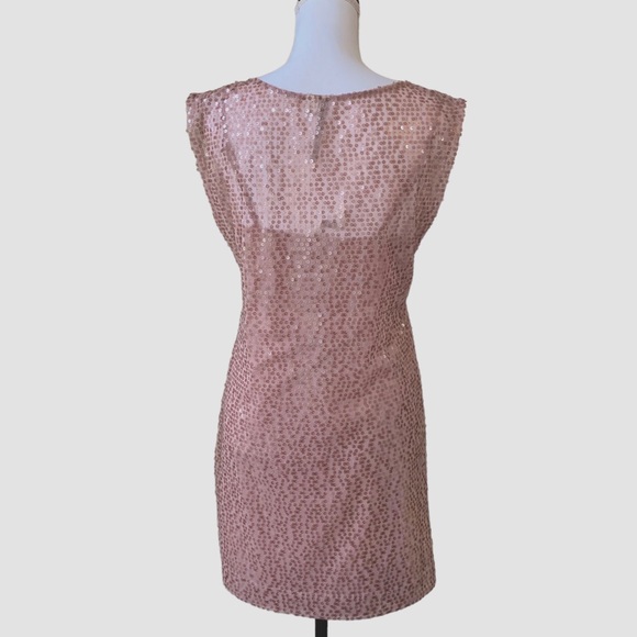 LAUREN CONRAD BLUSH PINK SEQUIN SHEATH MINI DRESS - Picture 10 of 15